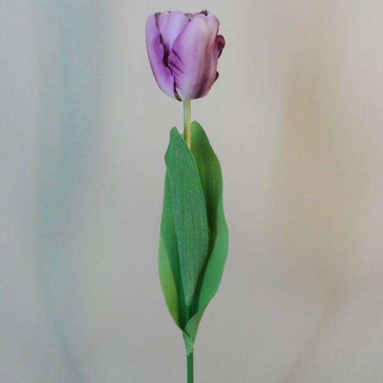 Artificial Tulips Purple 41cm Artificial Flowers